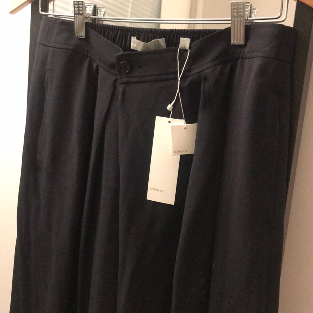 100% silk wide leg VINCE pants